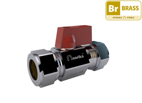 Mini Ball Valve - Chrome Plated Brass CR [CXC]
