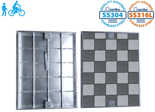 Stainless Steel Light Duty Recessed Inspection Cover & Frame (Grade A15)