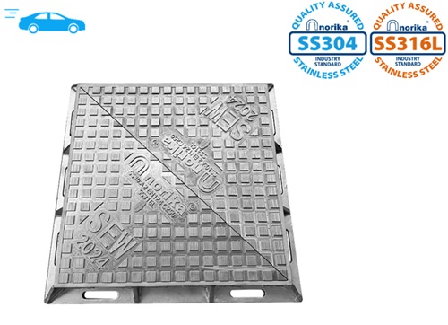 Stainless Steel Medium Duty Double Triangular Manhole Cover & Frame (Grade C250)