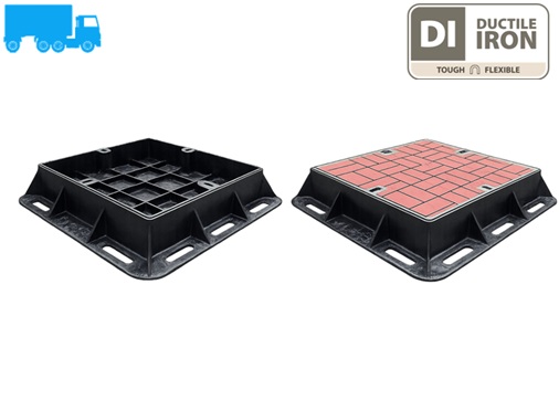 Ductile Iron Heavy Duty Recessed Manhole Cover & Frame (Grade D400)