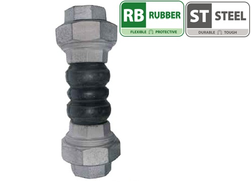Twin Sphere Union Rubber Expansion Joint