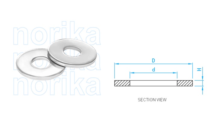 Stainless Steel 304 Flat Washers