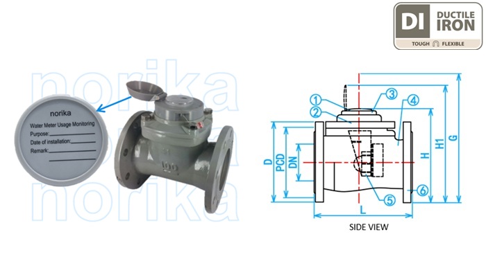 Woltman Water Meter (R80)