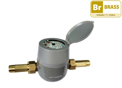Single Jet Dry Dial Cold Water Meter Rotatable (R160)