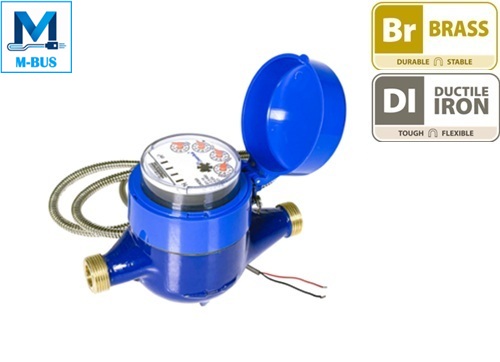 Epoxy-Coated Multi-Jet Dry-Dial Photoelectric Direct-Reading Water Meter With MODBUS RTU Via 2-Core M-BUS interface (R80)