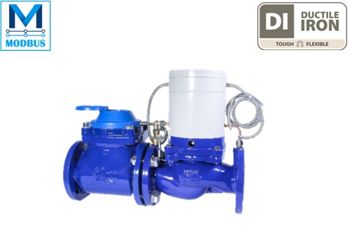 Multi Jet / Woltman Dry Dial Photoelectric Direct Reading Water Meter With Valve  Controlled (R100)
